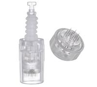 JMFBeauty 12 Pin Replacement Needles Cartridge, Pack of 10 Universal Model Replacement Needles Micro Needle Cartridges for Car Micro Adjustable Derma Pen Microneedling Pen (12 Pins Bayonet)