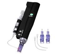 JMFBeauty Electric Derma Pen Rechargeable Adjustable (Black_1)