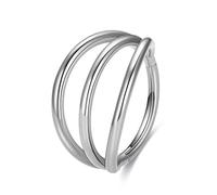 JMFENFA G23 Titanium Nose Hoop Rings for Sensitive Skins, 16G Septum Clicker Nose Ring, Teardrop Double Triple Nose Ring (12, Triple)