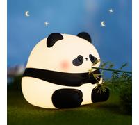 JMG-Myratts Cute Panda Night Light, Dimmable Nursery Kawaii Panda Lamp for Room Decor, Super Squishy Silicone Night Lamp. Great Ambience Light for Camping Party Room Decor [Energy Class G]