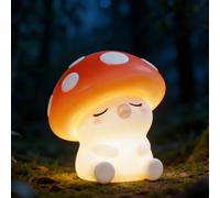 JMG-Myratts Night Light for Kids, Cute Soft Silicone Mushroom Lamp, Dimmable Timer Nursery Portable Kawaii Lamps, Bedside Lamp for Baby Toddler Adult[Energy Class G](Mushroom)