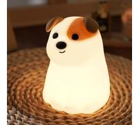 JMG-Myratts Night Light for Kids, Cute Soft Silicone Puppy Lamp, Dimmable Nursery Portable Dog Kawaii Lamps, Bedside Lamp for Baby Toddler Adult[Energy Class G](Puppy)