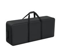 JMIANeodark Soft Rolling Carry Bag Compatible with Camp Chef Explorer 2 Burner Stove, Foldable Camping Storage Bag with Wheels, Camping Accessory Cover