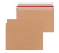 JMIATRY 100 Pcs A5 Cardboard Envelopes, 250x160mm Rigid Mailer Envelopes with Peel and Seal, Lagre Cardboard Envelope for Posting and Mailing