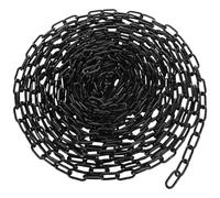 JMIATRY 15 Metres Length 304 Stainless Steel Chain, 3mm Chain, Black | Heavy Duty Galvanized Steel Welded Link Chains Lift for Fence Gate, Garage Doors, Swing Chains and Bicycle Security Lock