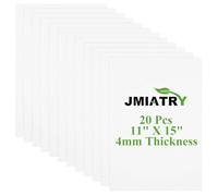 JMIATRY 20 Pcs Canvas for Painting 11" X 15", 4mm Thickness Artist Canva Panels Board, 100% Cotton Canvas for Acrylic Paint, Oil Paint and Watercolor Paints