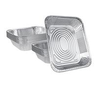 JMIATRY 30 Pcs Large Disposable Aluminium Foil Trays, 32.5x26.2x6.3cm Tin Foil Tray, 3500ml Catering Trays Foils Food Containers for Baking, Roasting, BBQ and Cooking