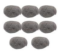 JMIATRY 8 Pack Steel Wool Mice, 23 Meter Coarse Steel Wool, Wire Wool Mice for Removing Paint, Varnish, Rust Can Stop Rats, Insect and Pest