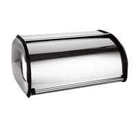 JMIATRY Bread Bin, Stainless Steel Bread Bin, Large Bread Box for Kitchen, 34x23x14.5cm, Sliver