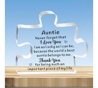 JMIMO Auntie Gifts Auntie Birthday Christmas Plaque Present from Nephew Niece