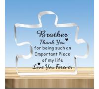 JMIMO Brother Gifts Brother Puzzle Brother Christmas Birthday Gifts - Thank You For Being Such An Important Piece Of My Life