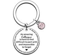 JMIMO Colleague Leaving Gifts Colleague Keyring Keychain Going Aways Gifts Appreciation Gifts for Colleagues Coworker Friend Farewell Gifts