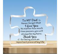 JMIMO Dad Gifts Dad Birthday Christmas Father's Day Gifts for Daddy Puzzle Plaque Present