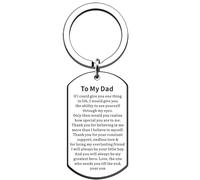 JMIMO Dad Gifts from Son Dad Keyring Dad Birthday Gifts Christmas Fathers Day Best Dad Daddy Present