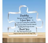 JMIMO Daddy Gifts Daddy Birthday Christmas father's Day Gifts for dad father Puzzle Plaque Present from Daughter Son