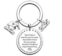 JMIMO Graduation Gifts for Her Him 2025 Graduation Keyring for Daughter Son Sister Best friend High School College Graduate Present