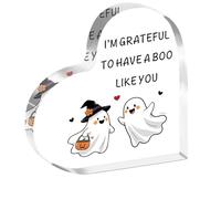 JMIMO Halloween Gifts Boo Basket Gifts Valentines Gift for Him Her Spooky Ghost Plaque Present