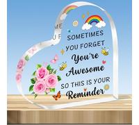 JMIMO Inspirational Gifts for Women Acrylic Plaque Encouragement Present for Friend Her BFF Thank You Appreciation Gifts for Colleagues Coworker Boss Teacher Nurse