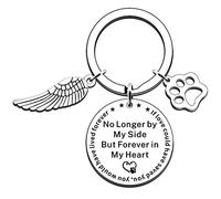 JMIMO Pet Dog Memorial Keyring for Pet Dog Cat Lover Sympathy Gift Loss of Dog Personalized Remembrance Keyring with Dog Cat Paw Prints Gifts Forever in My Heart