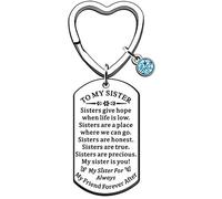 JMIMO Sister Gifts Keyring Birthday Gifts from Sister Brother