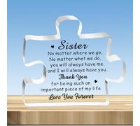 JMIMO Sister Gifts Puzzle Sister Christmas Birthday Gifts - Thank You For Being Such An Important Piece Of My Life