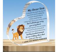 JMIMO Son Gifts Son Inspirational Acrylic Plaque from Mum Dad Son Birthday Gifts Christmas Graduation Presents