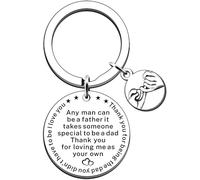 JMIMO Step Dad Gifts From Daughter Son Stepdad Keyring Stepfather Father in law Gifts
