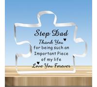 JMIMO Step Dad Gifts Puzzle Step Dad Birthday Gifts Christmas Father’s Day Presents for Stepdad From Stepdaughter Stepson - Thank You For Being Such An Important Piece Of My Life