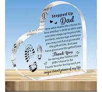 JMIMO Step Dad Gifts Stepped Up Dad Gifts Step Dad Birthday Christmas Father's Day Gifts Plaque from Kids