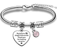 JMIMO Teacher Gifts For Women Bracelets For Teacher Appreciation Gifts-It Takes A Gig Heart To Teach little minds