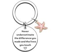 JMIMO Thank You Gift Keyring Retirement Gifts for Women Appreciation Gifts for Social Worker Volunteer Nurse Teacher Employeec Leaving Gifts for Colleagues