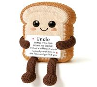 JMIMO Uncle Gifts Handmade Sunflower Crochet Present Idea Uncle Christmas Fathers Day Birthday Gifts from Nephew Niece