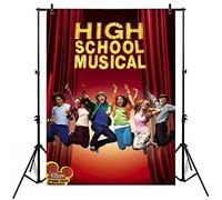 JMING High School Musical Themed Party Background 5x7ft Vinyl High School Musical Photography Backdrop for Birthday Decorations Dance and Sing Party Banner Video Studio Props Picture Shooting