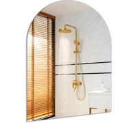 JMITHA Arched Bathroom Wall Mirror Self Adhesive 40 x 30 cm Stick On Mirror for Walls Frameless 2mm Thickened Acrylic Wall Mirrors for Bathroom Living Room Hallway Bedroom Home Decor