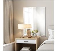 JMITHA HD Wall Mirror Frameless 40x50cm Rectangular Bathroom Mirror Glass Rectangle Modern Hanging Mirrors for Bathroom Living Room Hallway