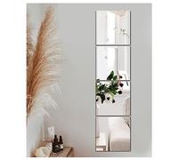 JMITHA Self Adhesive Mirror Tiles - 30x30cm HD Glass Wall Mirrors for Living Room Home Decor