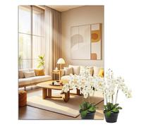 JMITHA Self Adhesive Mirror Wall Mirror 40 x 30cm Stick On Mirrors for Walls Bathroom Mirror Full Length Mirrors High Clear Frameless Acrylic Mirrors for Bathroom Wardrobe Doors Gym Hallway Bedroom