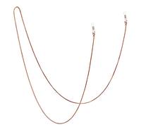 Jmkcoz Stainless Steel Eyeglass Holder Chain 80cm Eyeglass Necklace Chain, Rose Gold, Medium