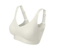 Belvia Seamless Comfort Bra (UK, Alpha, XL, Regular, Regular, White)