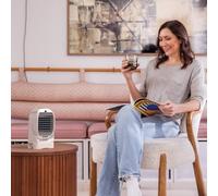 JML Chillmax Air Power Portable Cooler - Rechargeable Small Portable Fan with Mist & Aroma Spray, Water Air Cooler with Clamp to Adjust Desired Position, Quiet, Lightweight, Small Fan