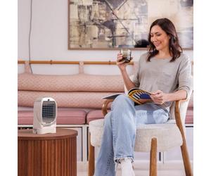 JML Chillmax Air Power Portable Cooler - Rechargeable Small Portable Fan with Mist & Aroma Spray, Water Air Cooler with Clamp to Adjust Desired Position, Quiet, Lightweight, Small Fan
