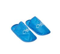 JML Chillmax Cooling Slippers with Freezable Gel Insoles - Hot Weather Essentials for Tired Swollen Feet, Reusable Cooling Products Provide Instant Relief After Long Days, Includes Travel Bag, Large