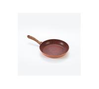 JML Copper Stone Pans Non-Stick & Hard Wearing With Wood Effect Handle - 24Cm