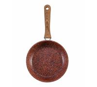 Jml - Copper Stone Pans Non-Stick & Hard Wearing With Wood Effect Handle - 20Cm