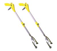 JML Gopher Pro Grabber Stick & Reacher - Lightweight, Foldable with Rotating Head & Suction Cup Grip-Lock Technology, 1m Litter Picker for Hard-to-Reach Items, Designed for Elderly and Disabled | 2pk