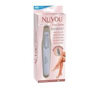 JML NuYou Pedi Roller - Electric Foot File Hard Skin Remover for Calluses, Cracked, Rough and Dry Skin - Pedicure Tools for Heels, Toes and Balls of Feet - 2 Speeds, Coarse and Fine Heads, LED Light
