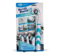 JML Scrub Buddi XS Electric Scrubber - 4 Interchangeable Brush Heads, Handheld Cleaning Products for Bathroom, Kitchen, Car, Jewellery and Home - Battery Operated Scrubbing Brush for Tough Stains