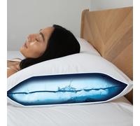 JML SleepWave Water Pillow - Adjustable Support with Water Base, Customise Firmness to Firm, Medium or Soft for Side, Back & Stomach Sleepers, May Help Neck & Shoulder Pain