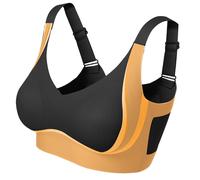 JML Belvia Seamless Bra - Wireless Bras for Women UK with W-Shape Support & Comfort Stretch Fabric, Adjustable Straps, Removable Pads, All-Day Comfort, no Pinching or Digging, Black L