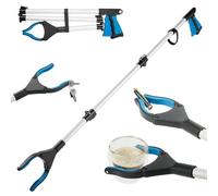 Jmlxiaoya 43Inch Grabber Reacher Tool - Ideal for Seniors, Disabled & Those Unable to Bend. Ultra - Long Reach, Collapsible, Wide Secure - Gripping Jaw. Sturdy Long - Handle, Premium Quality
